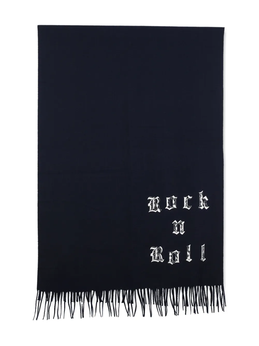 Zadig & Voltaire Kids Sjaal met franje en print Zwart
