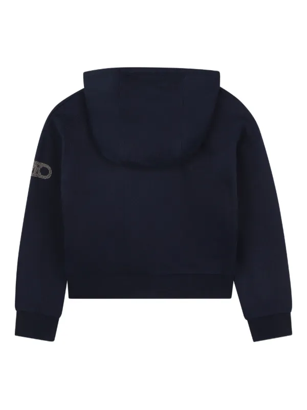 Michael Kors Kids ジップアップ スウェットパーカー | ブルー 