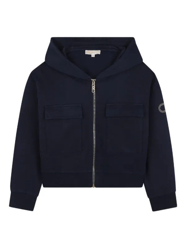 Michael Kors Kids ジップアップ スウェットパーカー | ブルー 