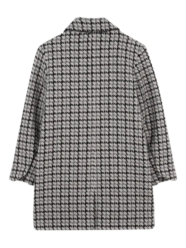 Zadig & Voltaire Kids houndstooth-patterned Coat | Neutrals | FARFETCH