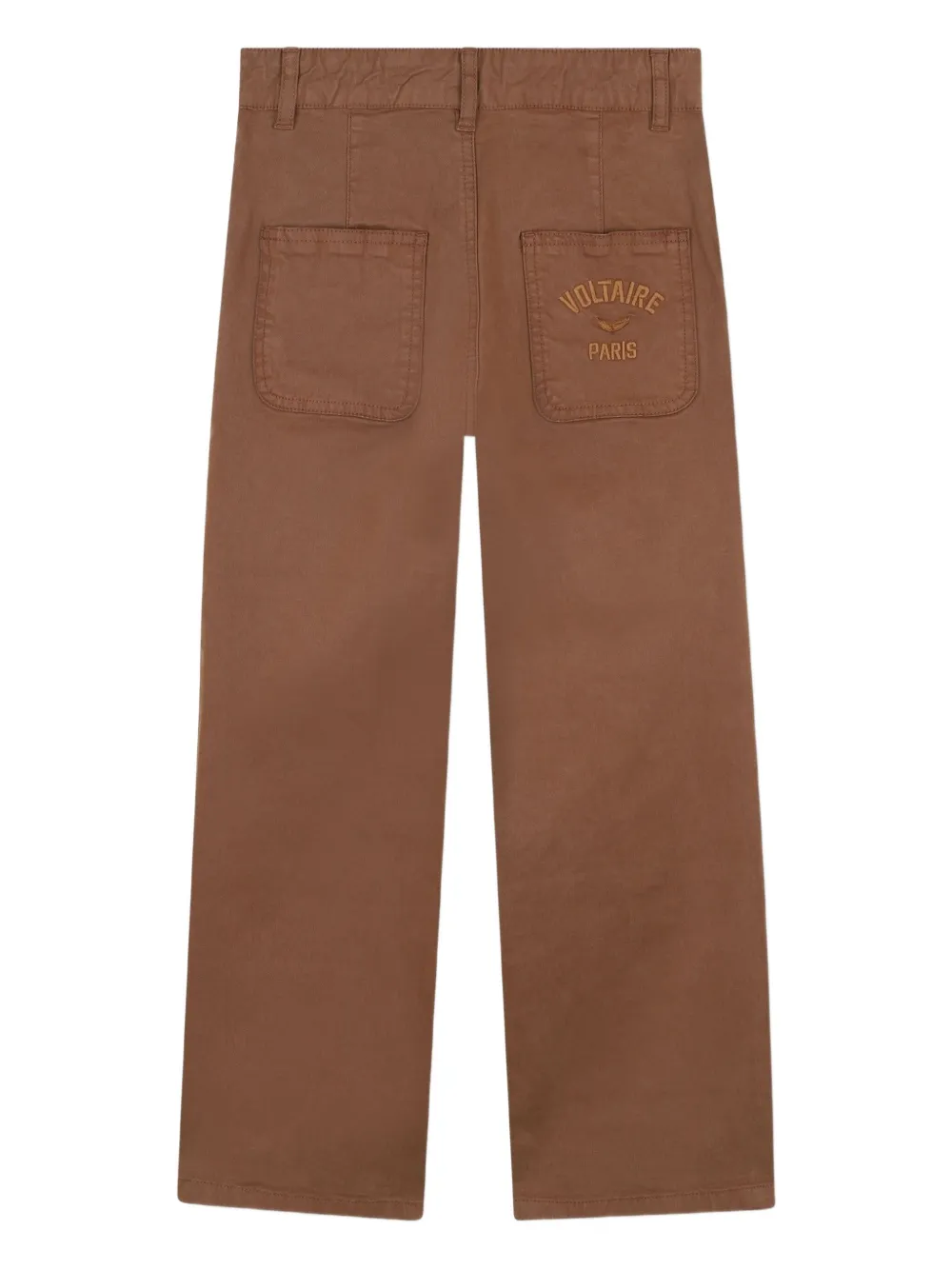Zadig & Voltaire Kids Broek met opgestikte zak Bruin