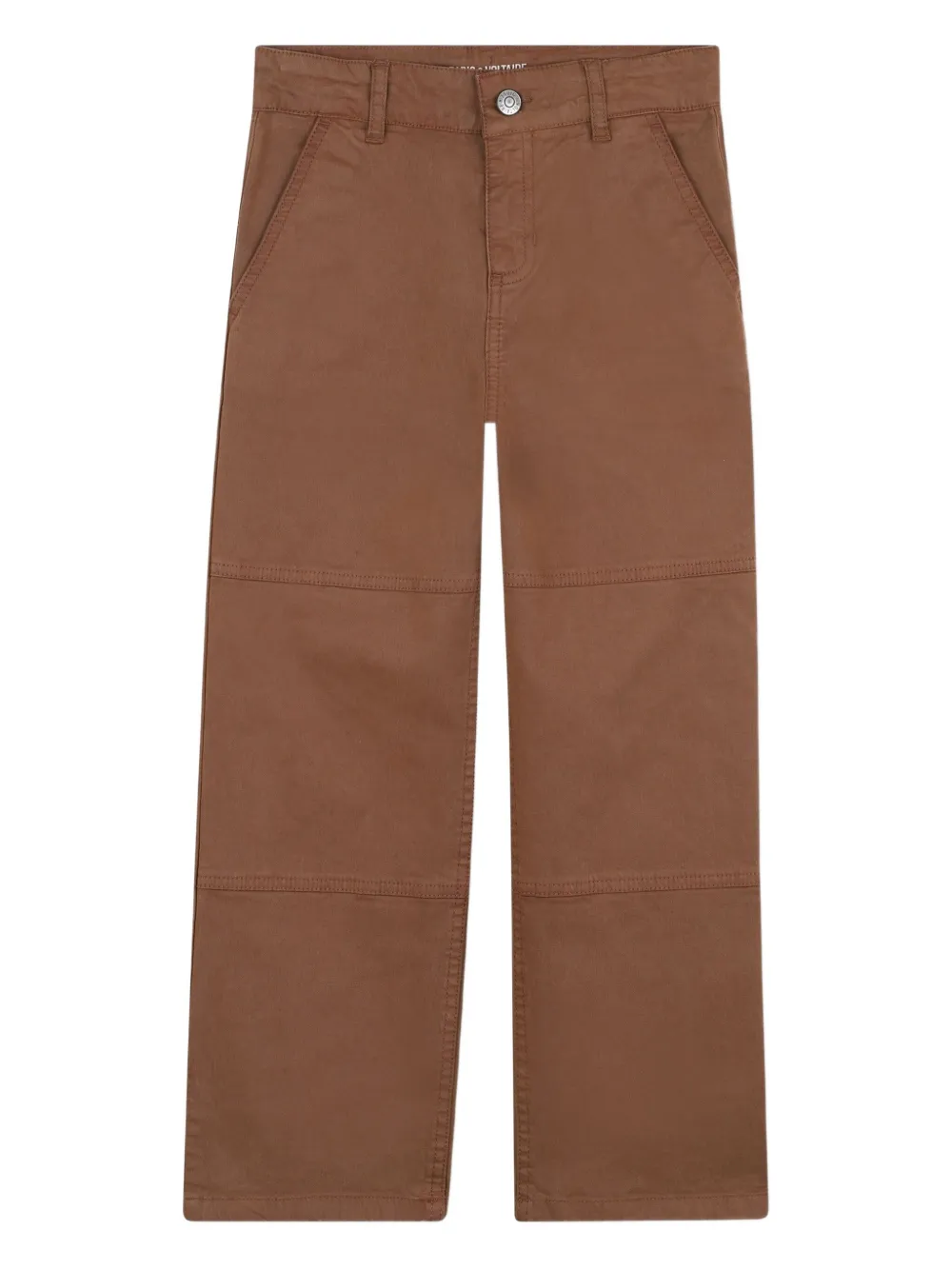 Zadig & Voltaire Kids Broek met opgestikte zak Bruin