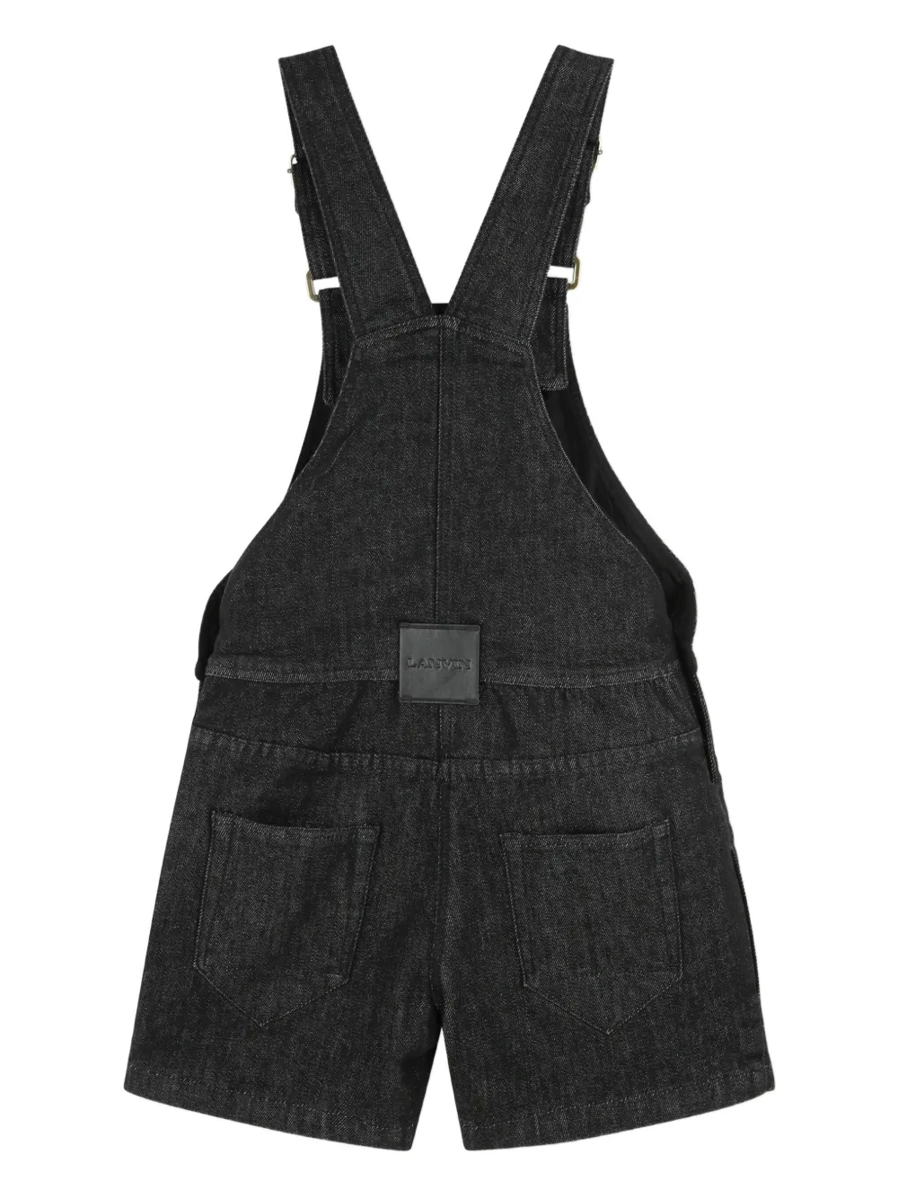 Lanvin Enfant Korte tuinbroek van spijkerstof Zwart