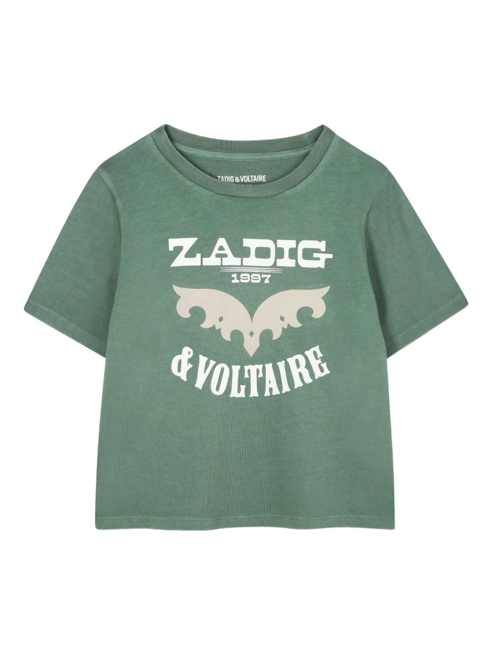 Zadig & Voltaire Kids' Logo-print T-shirt In Green