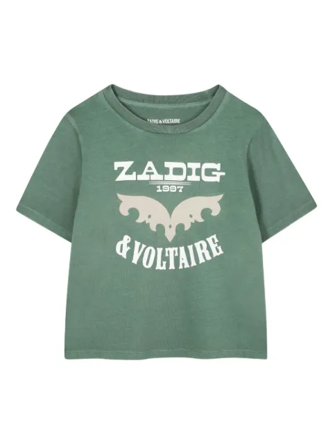 Zadig & Voltaire Kids футболка с логотипом