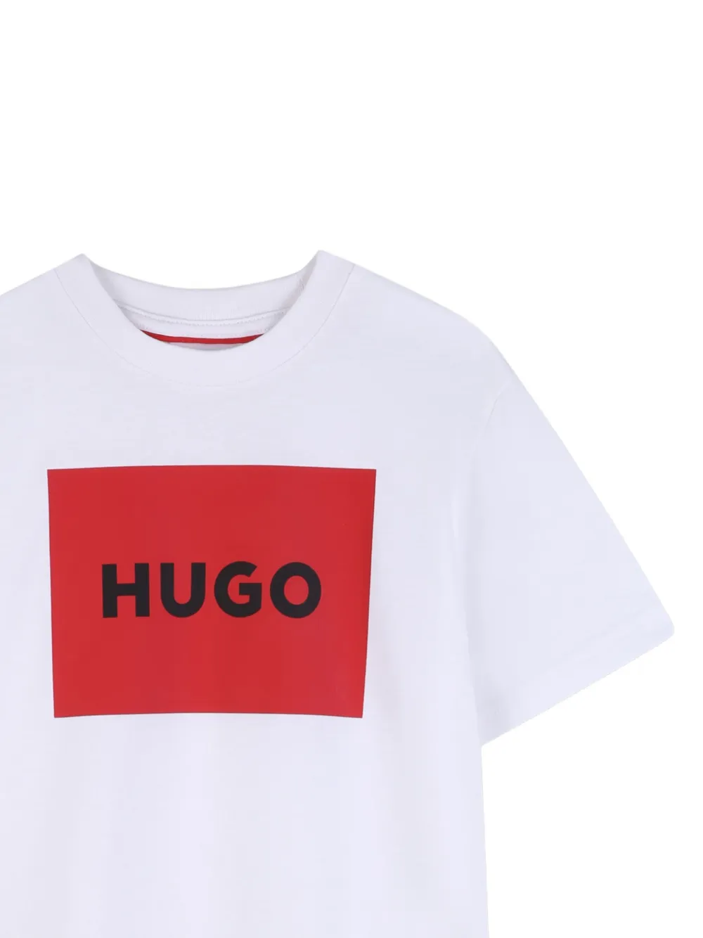 HUGO KIDS T-shirt met logo Wit