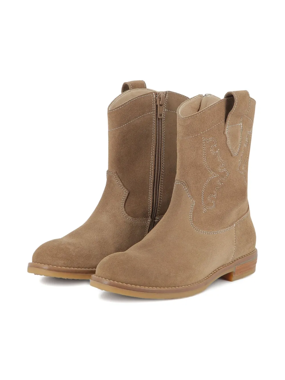 Zadig & Voltaire Kids Suède enkellaarzen Bruin
