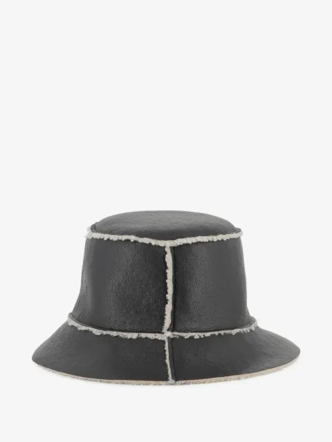 Michael Kors Kids Cappello bucket reversibile in shearling