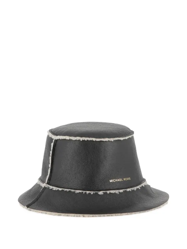 Michael Kors Kids Reversible Shearling Bucket Hat | Black