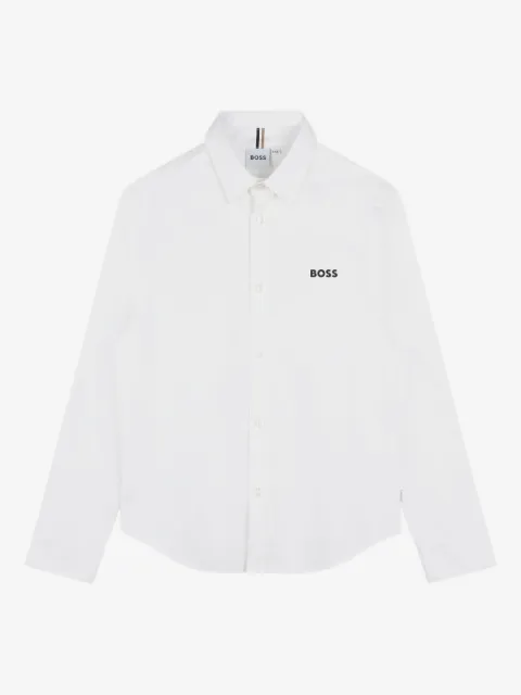 BOSS Kidswear camisa con detalle del logo