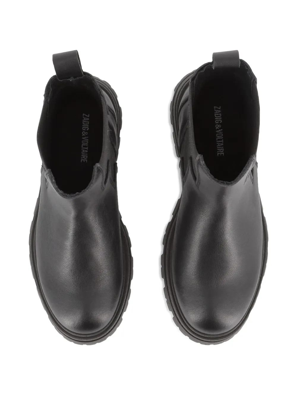Zadig & Voltaire Kids lightning bolt ankle boots Black