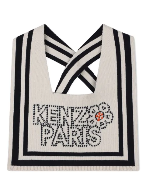 Kenzo Kids logo-intarsia scarf
