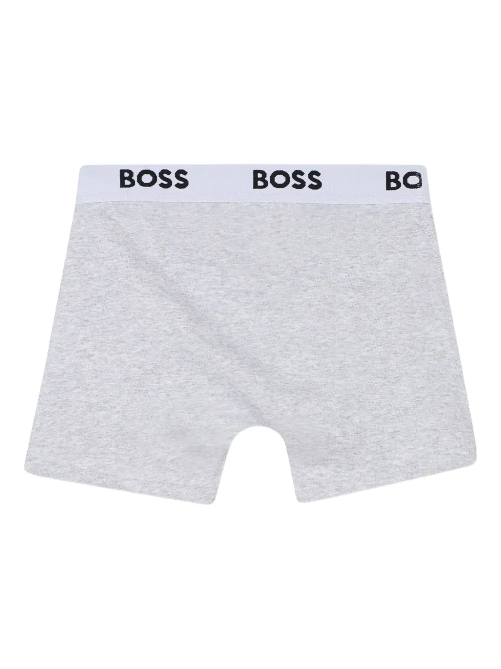 BOSS Kidswear Drie boxershorts met logoband Grijs