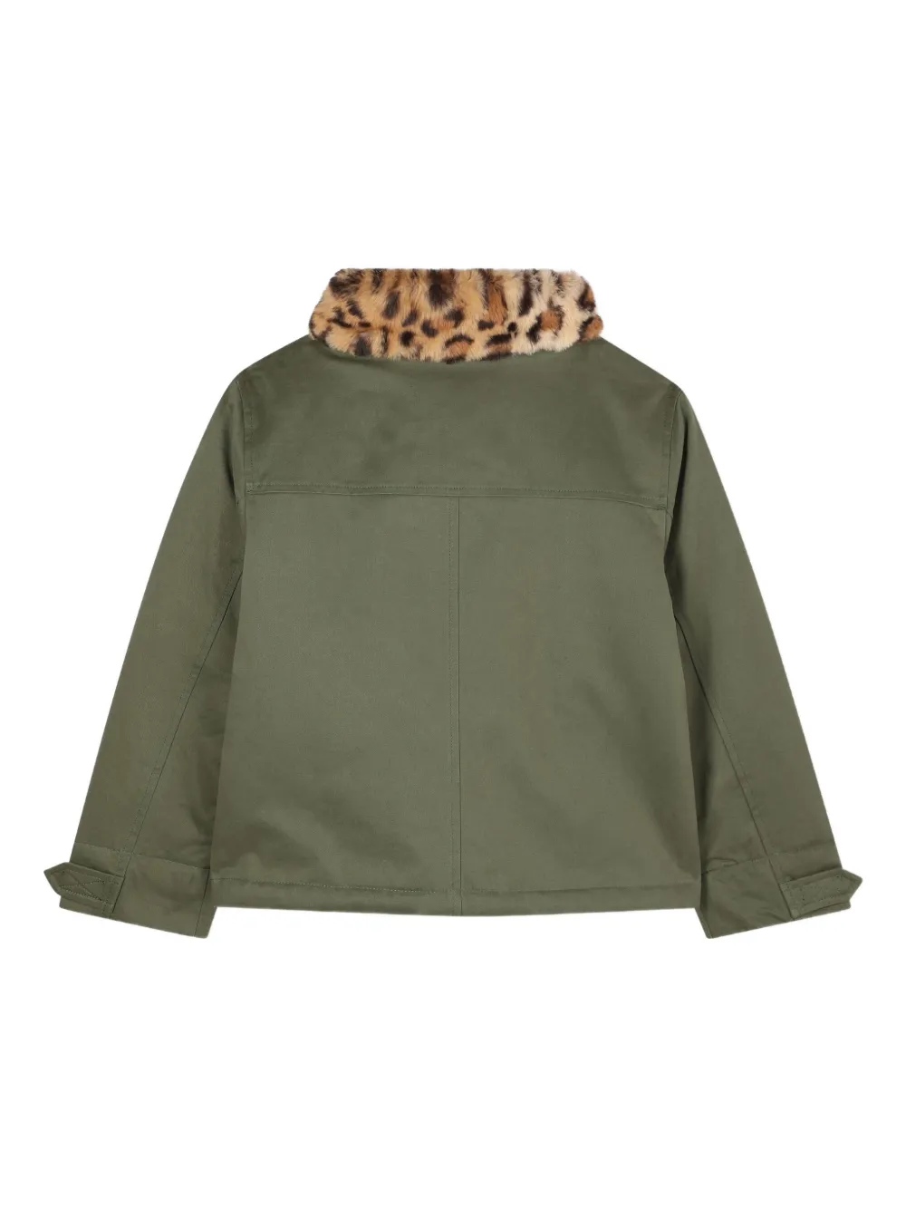 Zadig & Voltaire Kids Jack met kraag van imitatiebont Groen