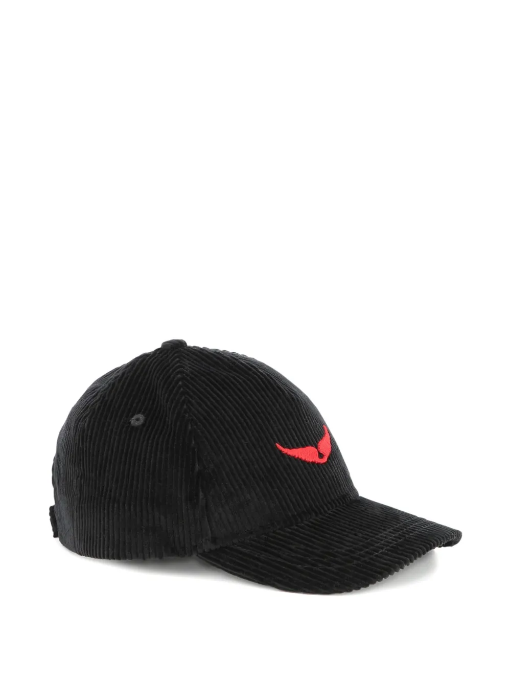 Zadig & Voltaire Kids Ribfluwelen pet Zwart