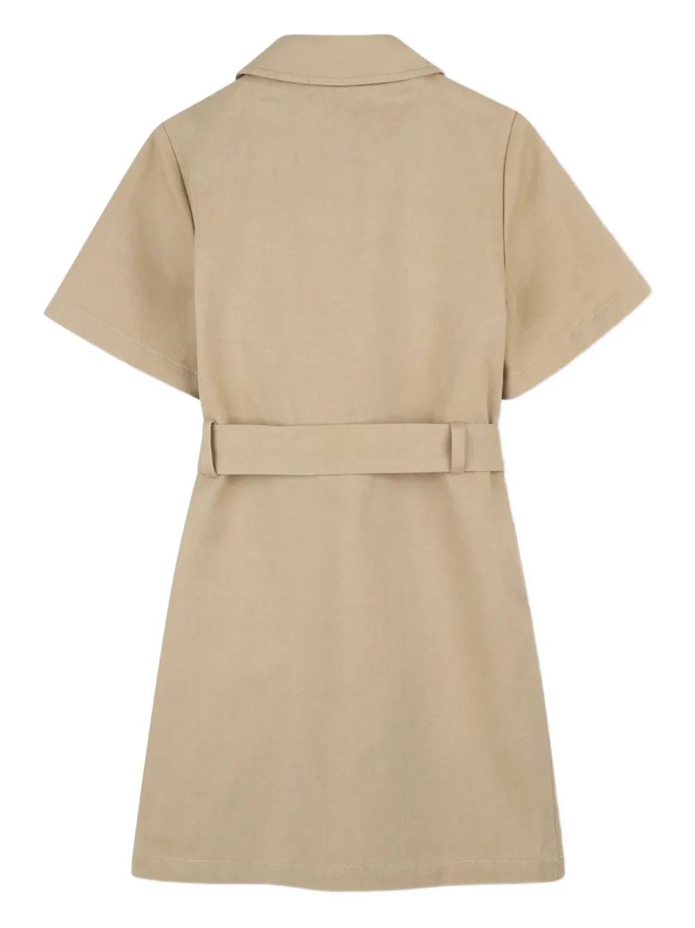 Michael Kors Kids Jurk met dubbele rij knopen Beige