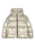 Michael Kors Kids metallic puffer jacket - Gold