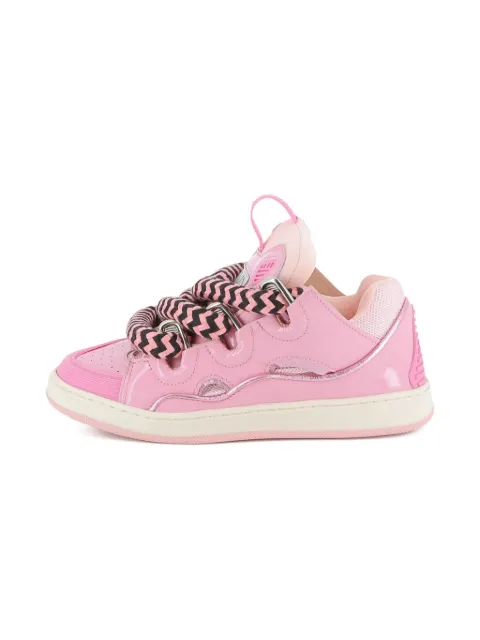 Lanvin Enfant leather platform sneakers