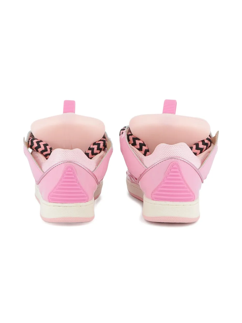 Lanvin Enfant leather platform sneakers Pink