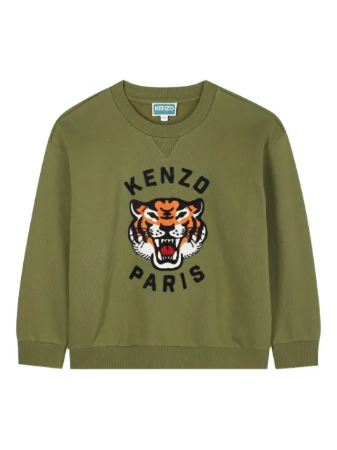 Kenzo Kids tiger-embroidered sweatshirt