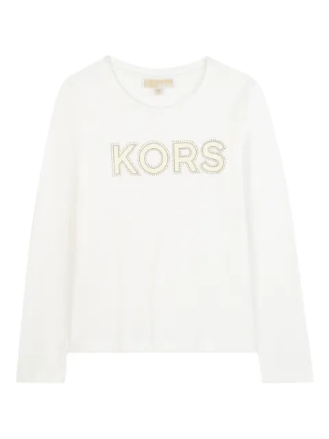 Michael Kors Kids logo-embellished long-sleeve T-shirt