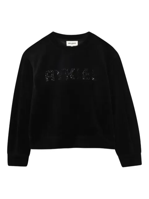 SONIA RYKIEL ENFANT sequin-embellished logo sweatshirt