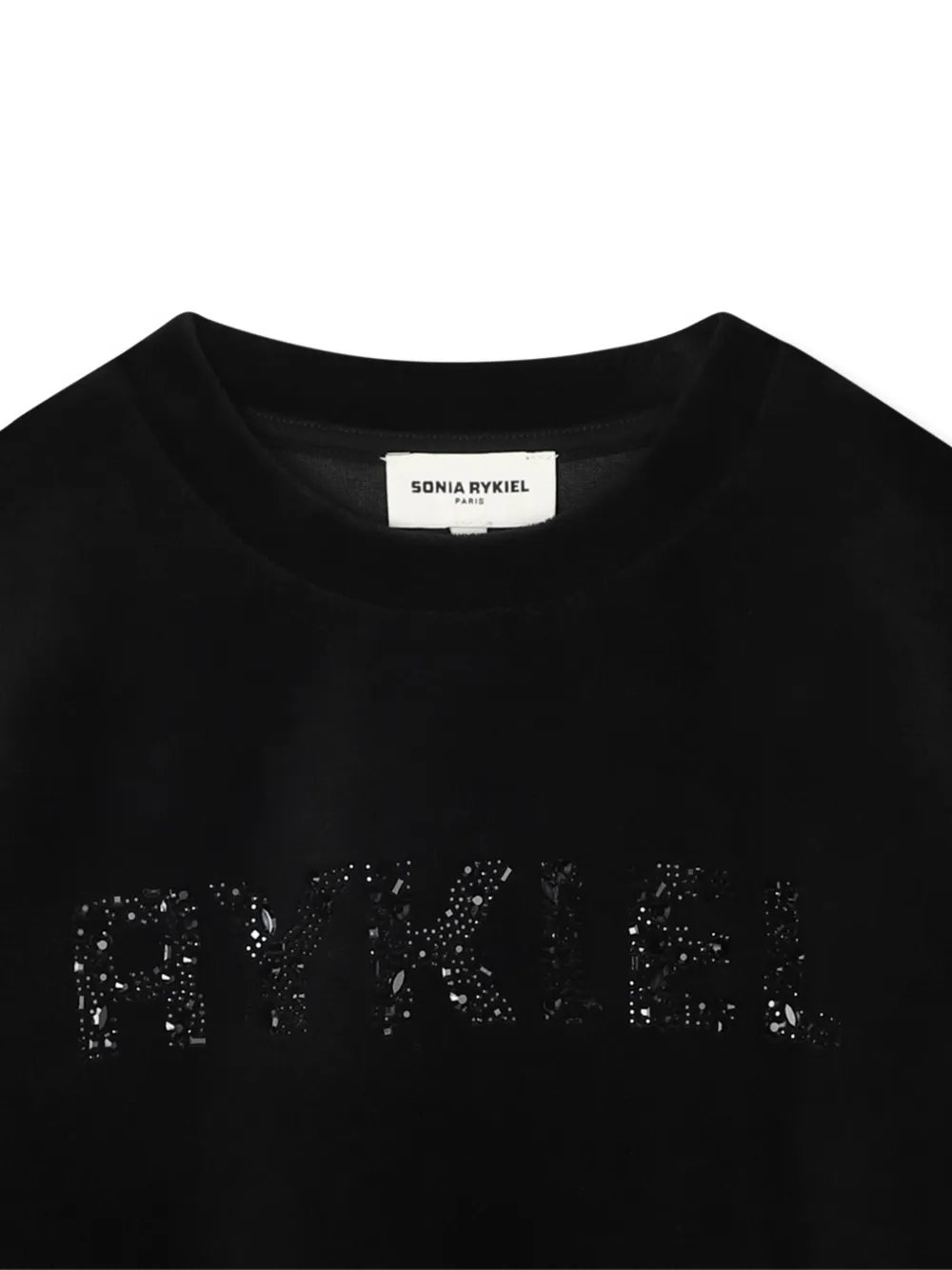 SONIA RYKIEL ENFANT Sweater verfraaid met pailletten Zwart