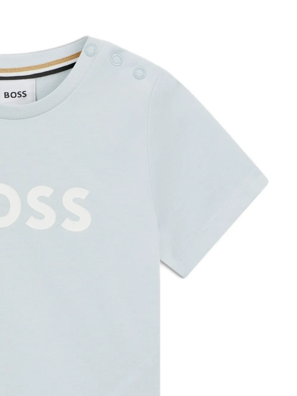 BOSS Kidswear T-shirt met logoprint Blauw