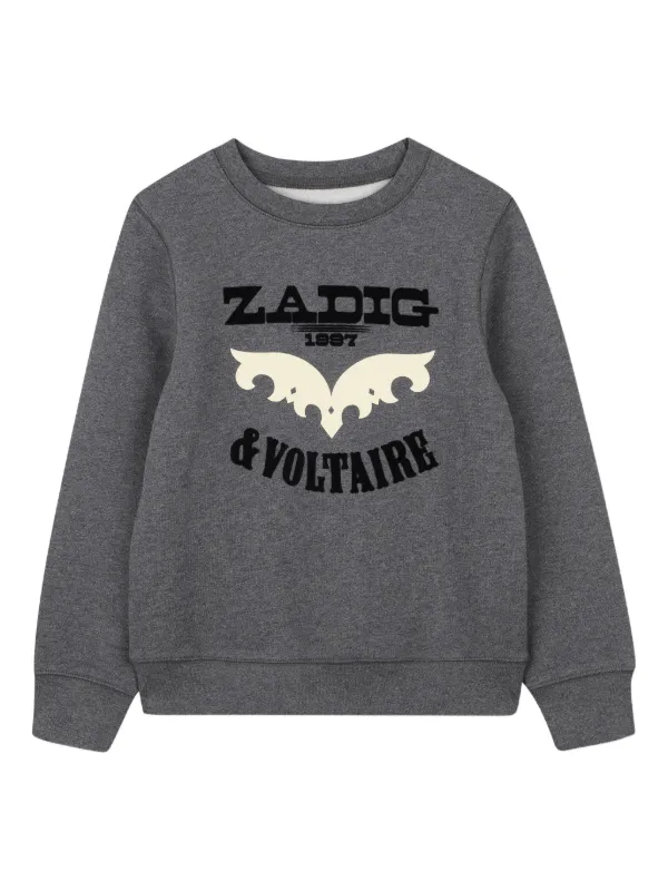 Zadig & Voltaire Kids ロゴ スウェットシャツ | グレー | FARFETCH JP