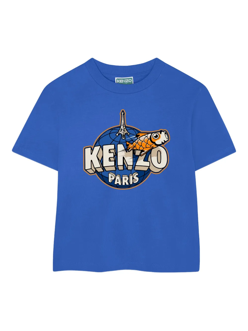 Kenzo Kids T-shirt con stampa grafica - Blu