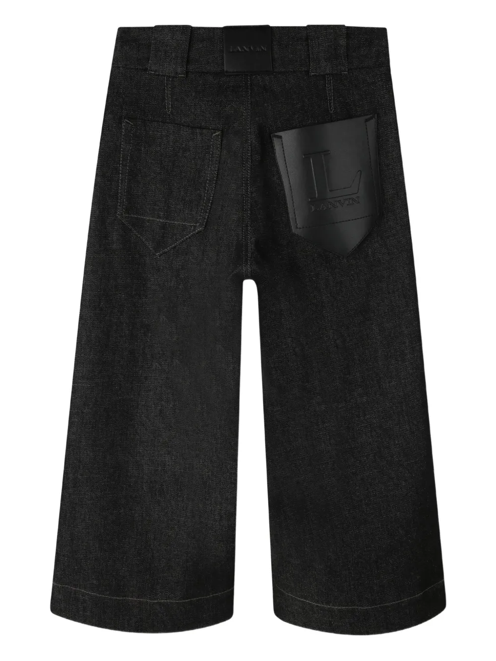 Lanvin Enfant Plooibroek met wijde pijpen Blauw