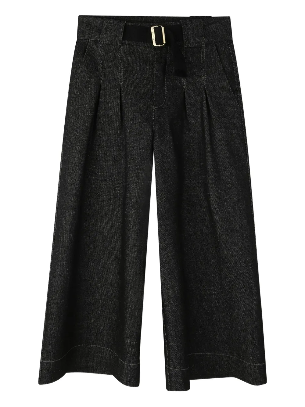 Lanvin Enfant Plooibroek met wijde pijpen Blauw