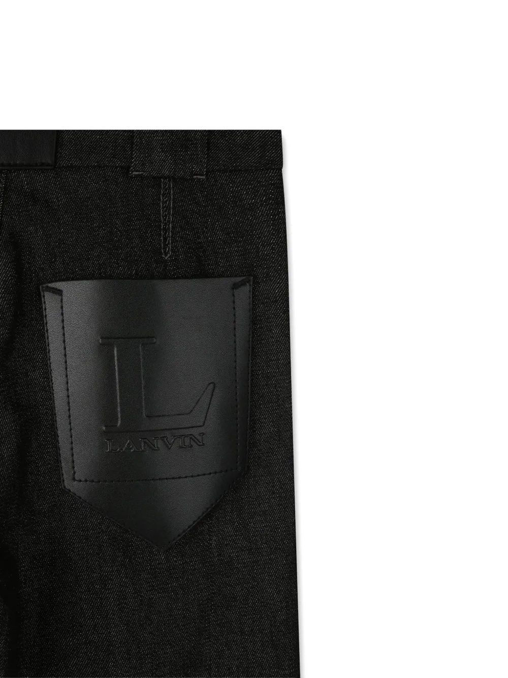 Lanvin Enfant Plooibroek met wijde pijpen Blauw