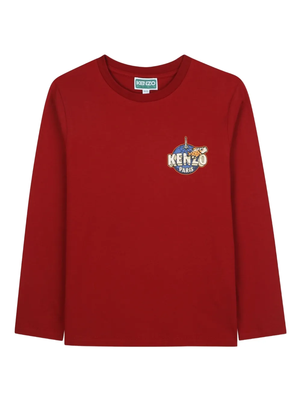 Kenzo Kids T-shirt met lange mouwen Rood