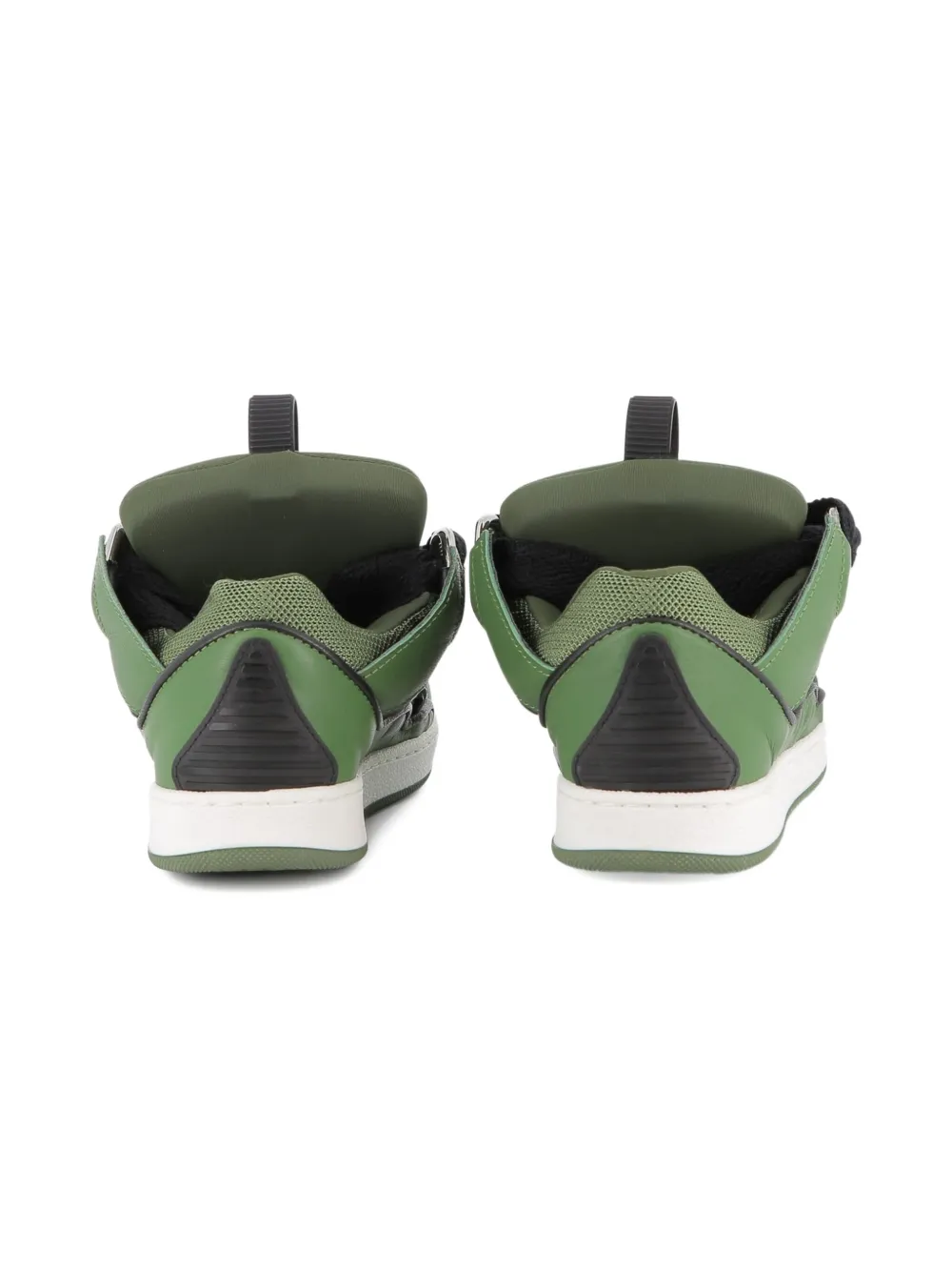 Lanvin Enfant Curb panelled sneakers Green