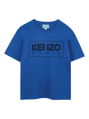 Kenzo Kids エレファントプリント Tシャツ | ブルー | FARFETCH JP