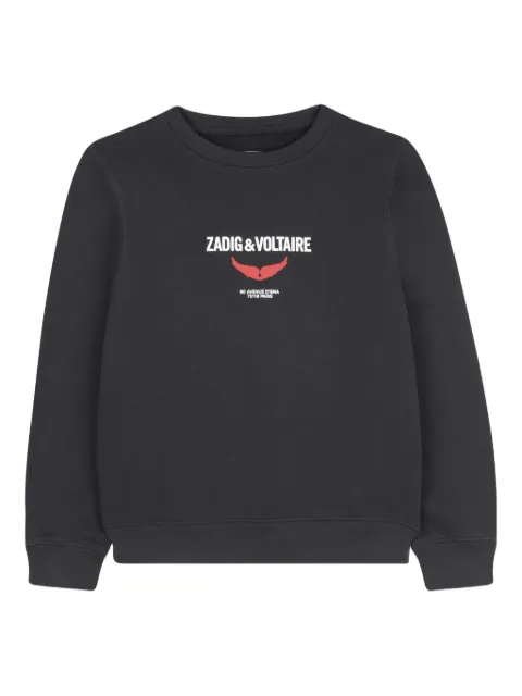 Zadig & Voltaire Kids graphic print sweatshirt