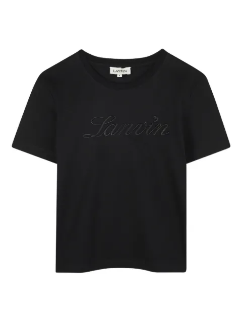 Lanvin Enfant logo-embroidered T-shirt