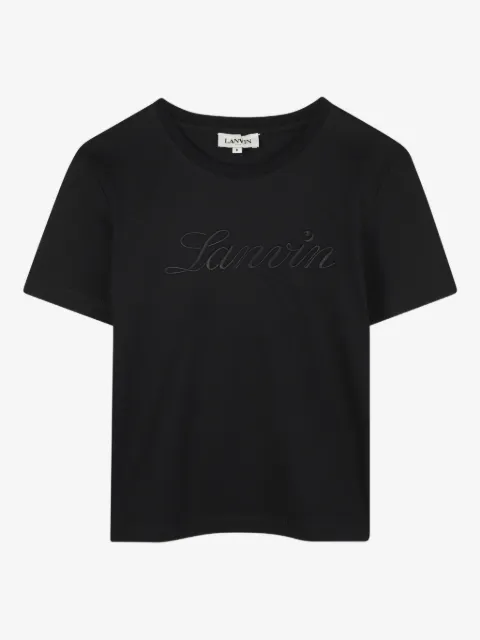 Lanvin Enfant playera con logo bordado
