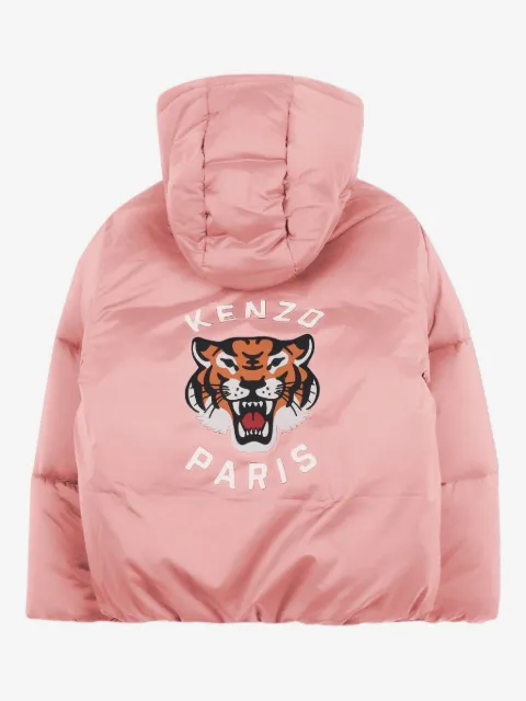 Kenzo Kids hooded puffer jacket
