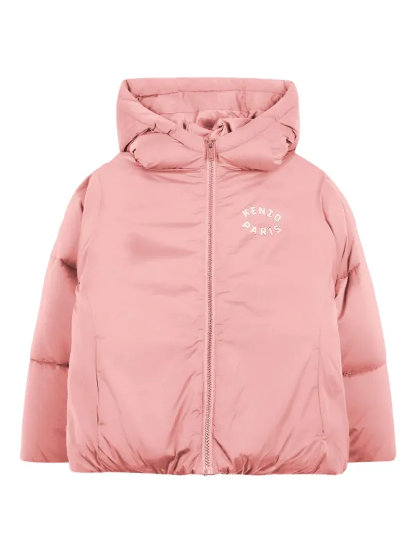Kenzo Kids フーデッド パデッドジャケット | ピンク | FARFETCH JP