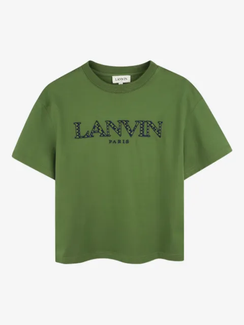 Lanvin Enfant playera con logo bordado
