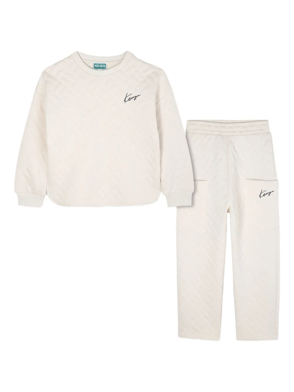 Kenzo Kids Gewatteerd trainingspack Beige
