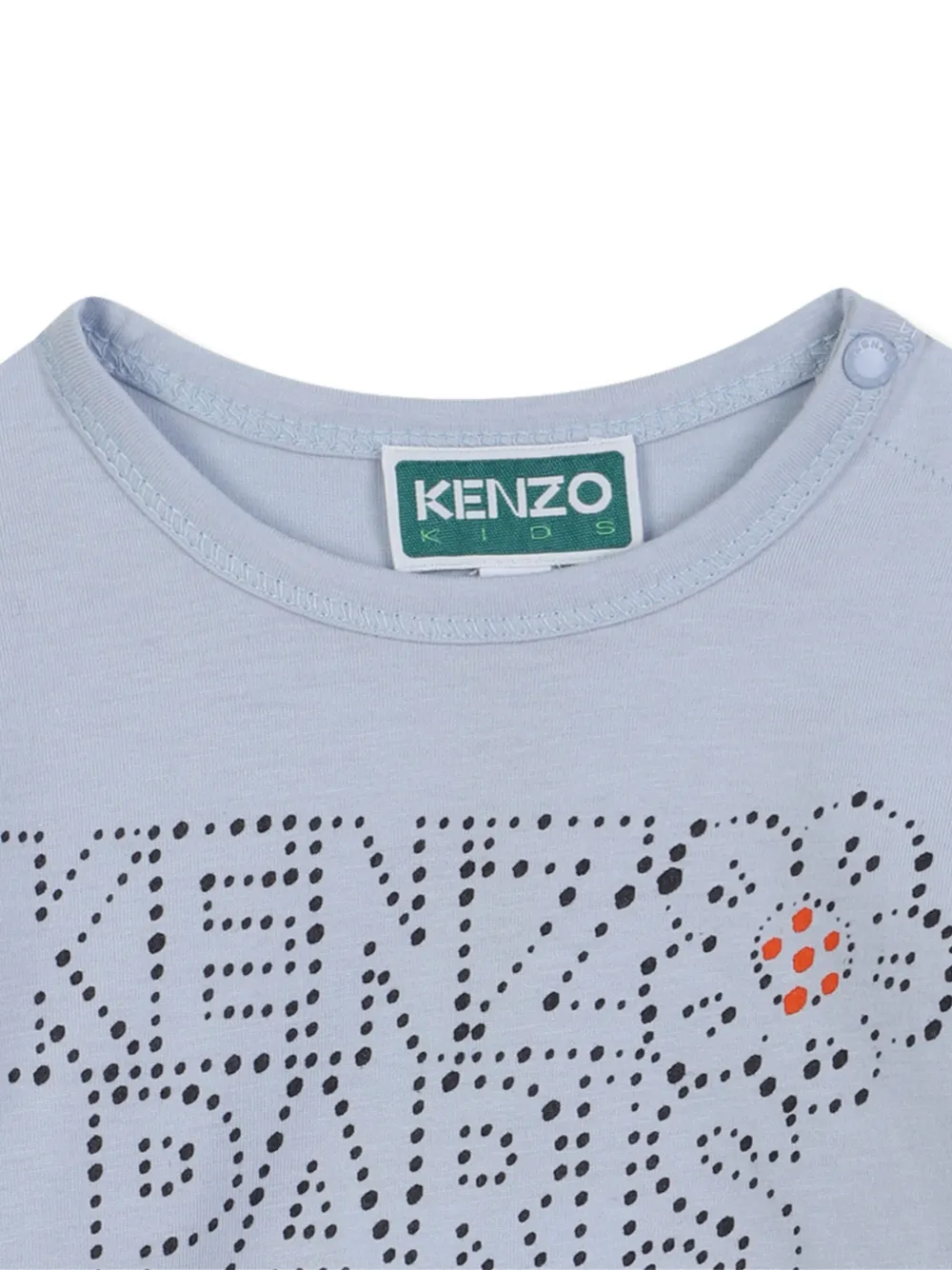 Kenzo Kids T-shirt met logoprint Blauw