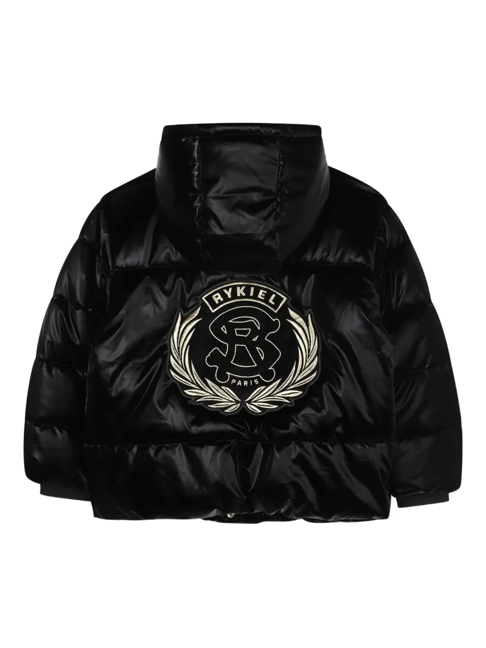SONIA RYKIEL ENFANT Donsjack met capuchon Zwart