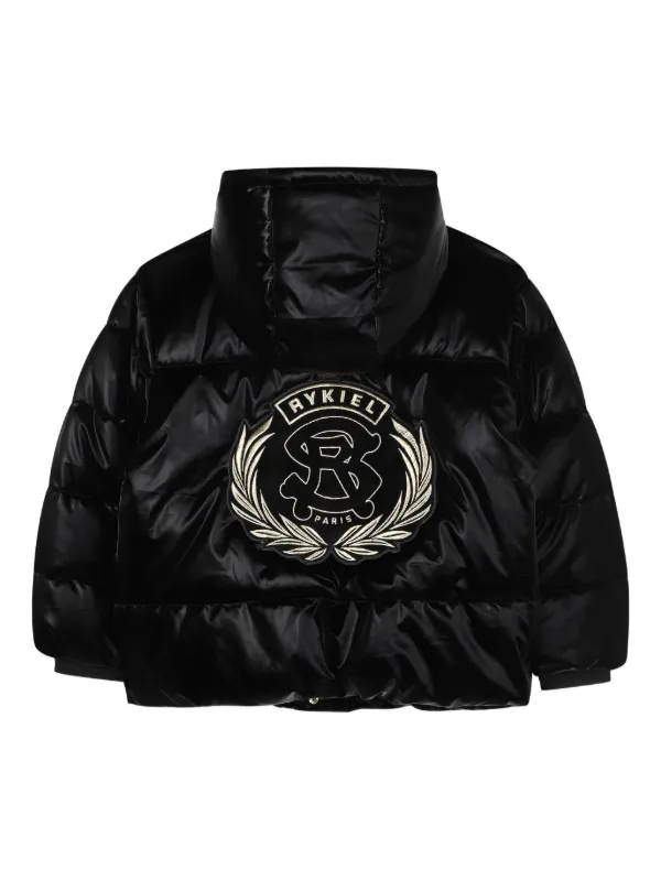 SONIA RYKIEL ENFANT フーデッド パデッドジャケット | ブラック 