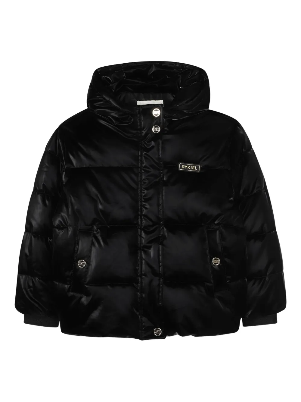 SONIA RYKIEL ENFANT Donsjack met capuchon Zwart
