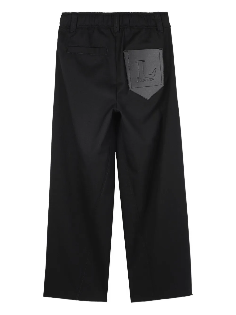 Lanvin Enfant Broek van wolblend Zwart