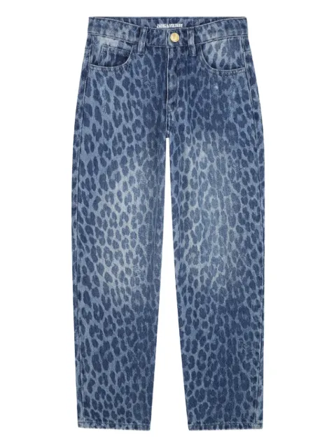 Zadig & Voltaire Kids leopard-print jeans