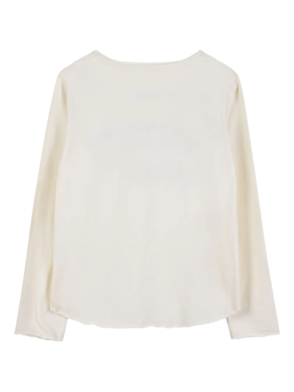 Zadig & Voltaire Kids T-shirt met print en lange mouwen Wit